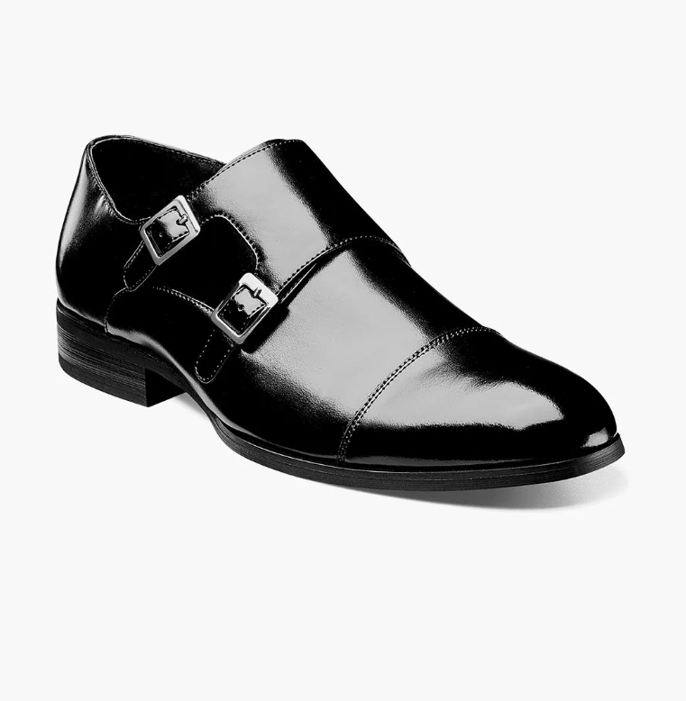Stacy Adams Gordon Cap Toe Monk Strap Dress Shoes Stately Stacy Adams Gordon Cap Toe Monk Strap Dress Shoes Stately