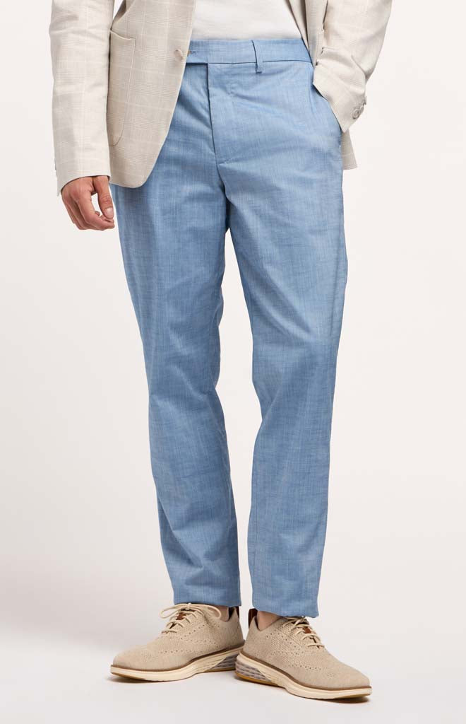 Bonobos Stretch Chambray Suit Pant - 34-Unhemmed / Mid Blue Chambray Bonobos Stretch Chambray Suit Pant - 34-Unhemmed / Mid Blue Chambray
