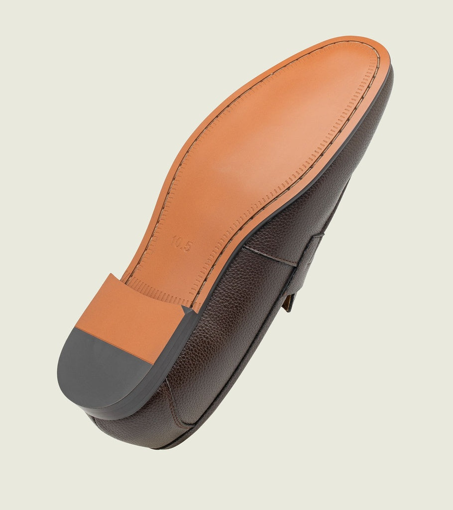 Brown Pebble Leather