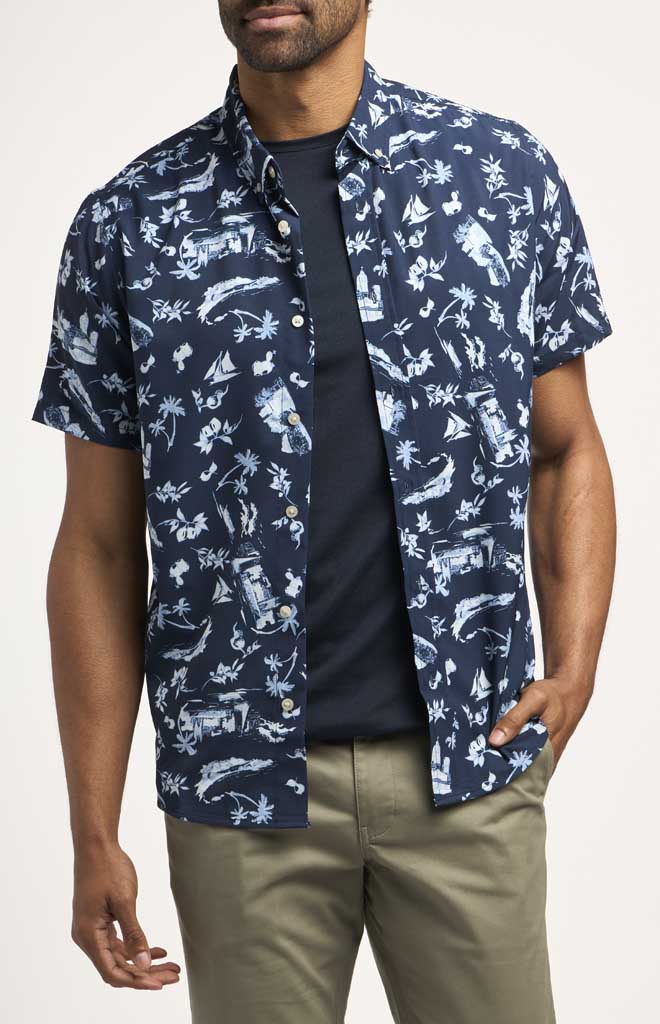Navy Vacay Print