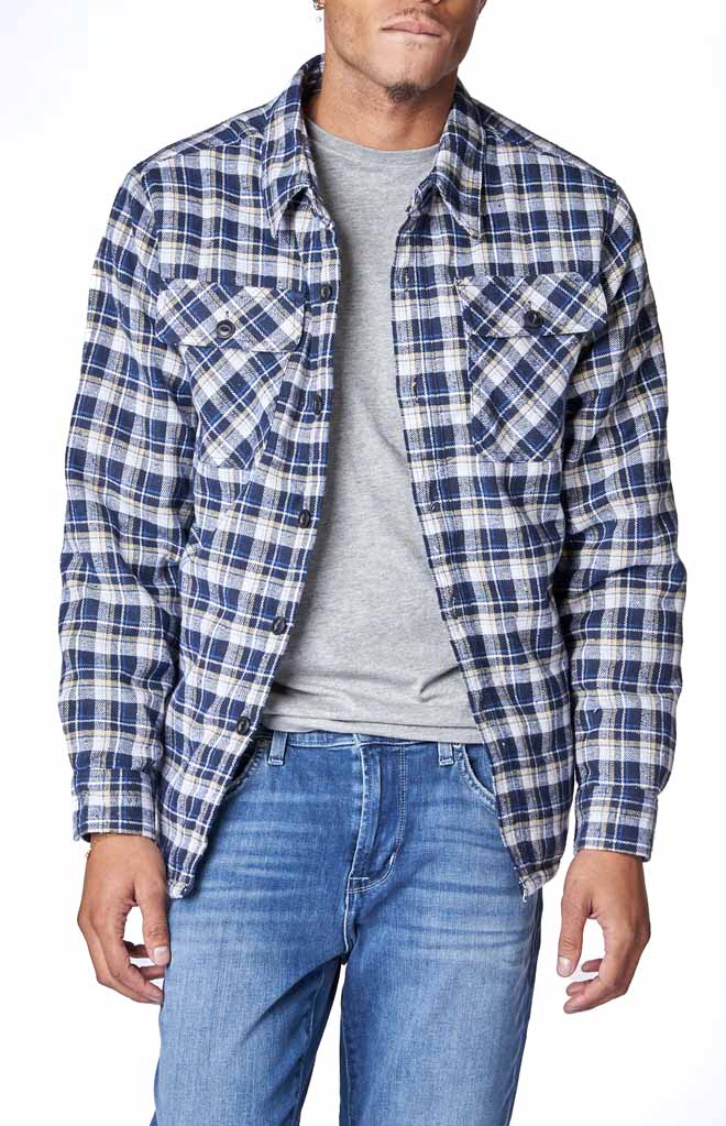 Jachs Men’s Patterned Wool Blend Shirt Jacket Fully Lined Jachs Men’s Patterned Wool Blend Shirt Jacket Fully Lined