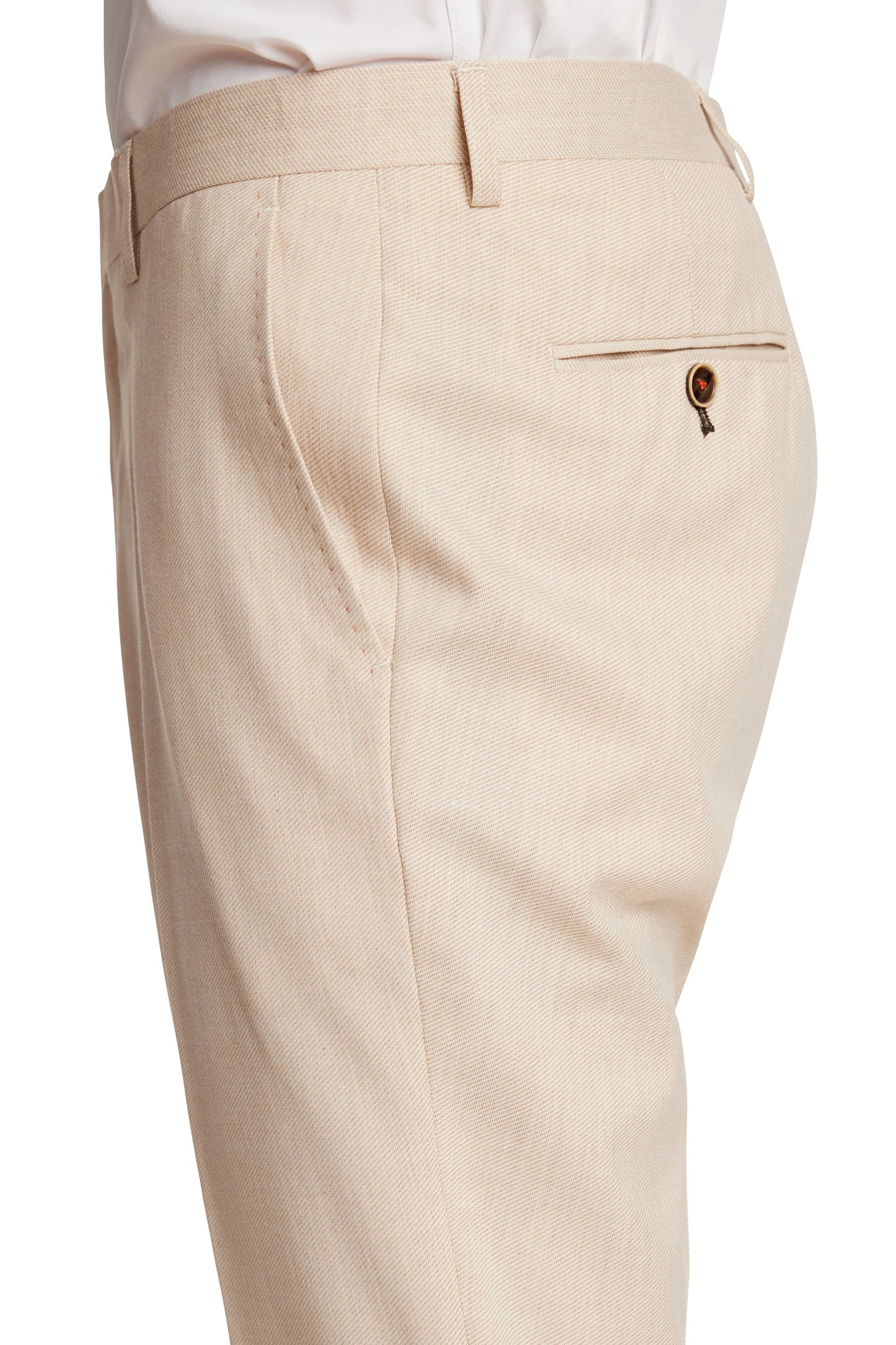 Paisley & Gray Downing Silky Beige Slim Pants