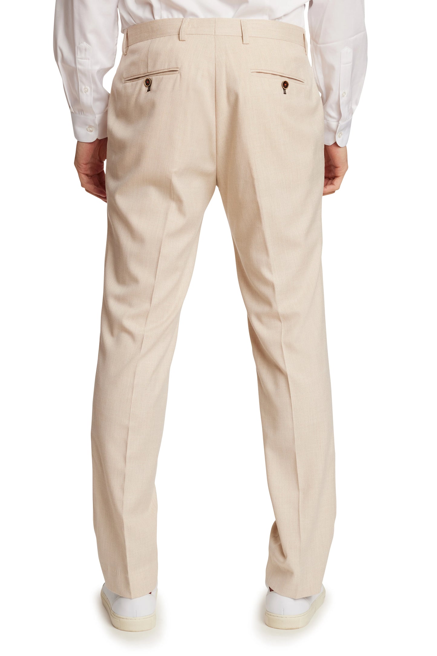 Paisley & Gray Downing Silky Beige Slim Pants