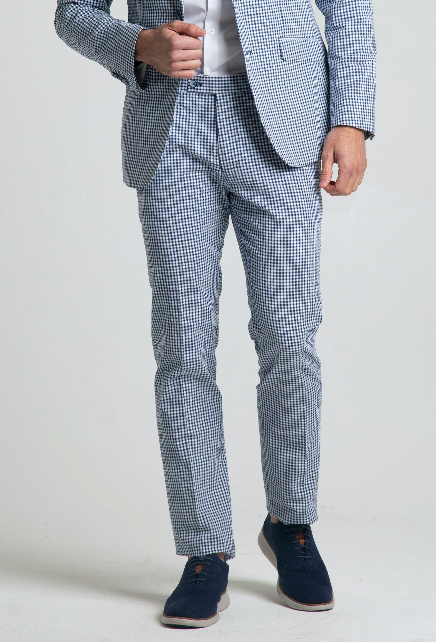 Navy White Gingham