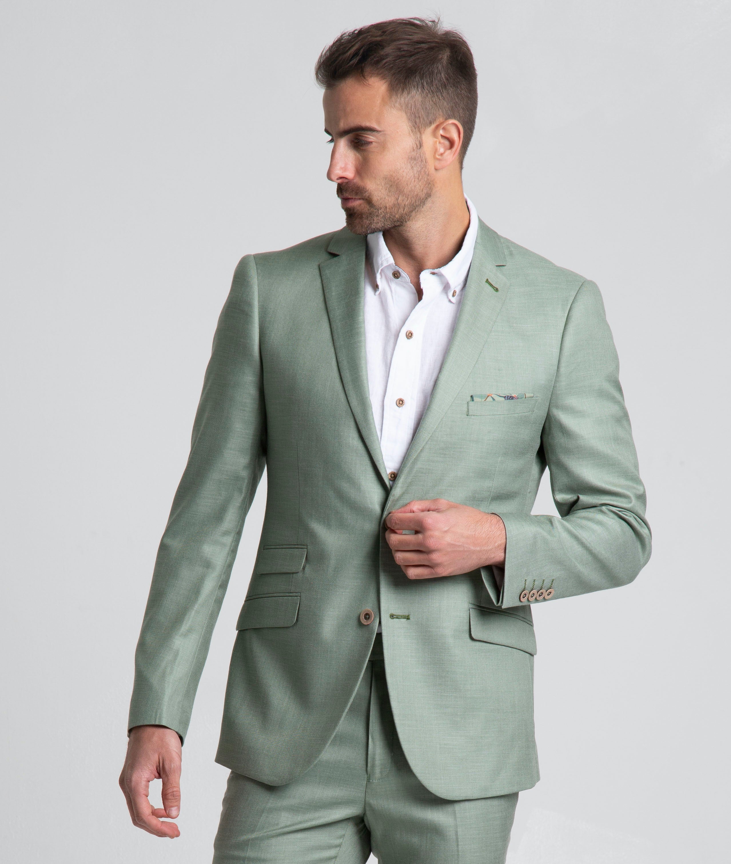 Paisley & Gray Dover Notch Fern Green Suit – StatelyMen