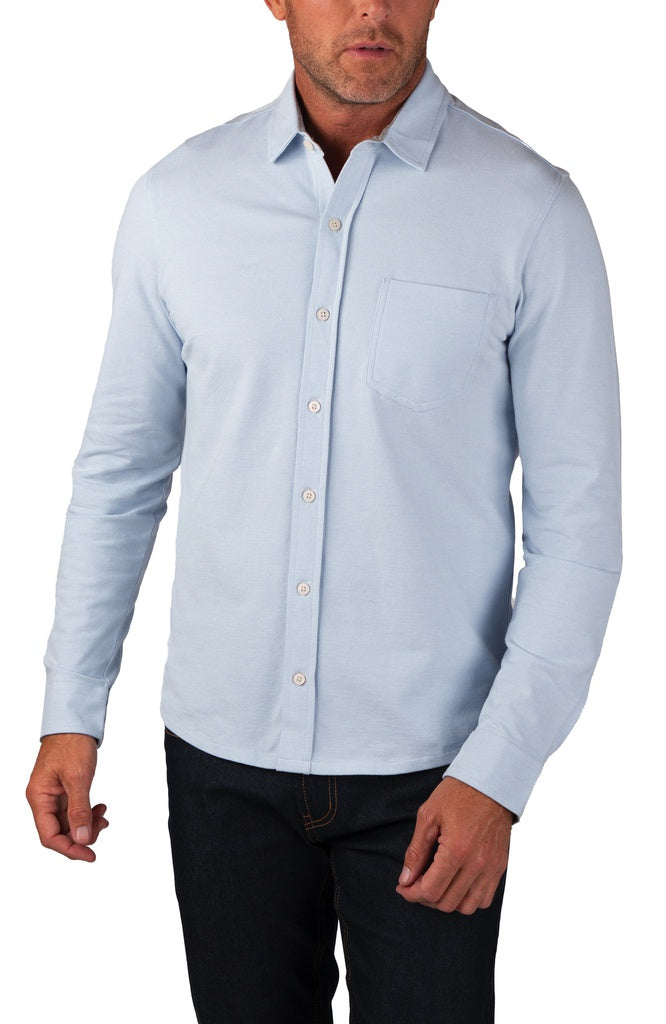 Cashmere Blue Birdseye Pique