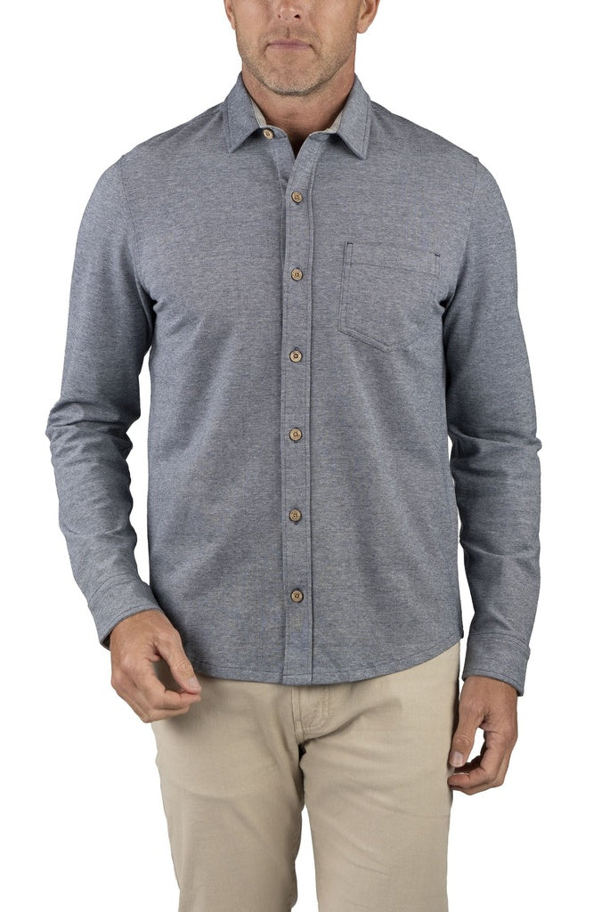 Navy Blazer Birdseye Pique