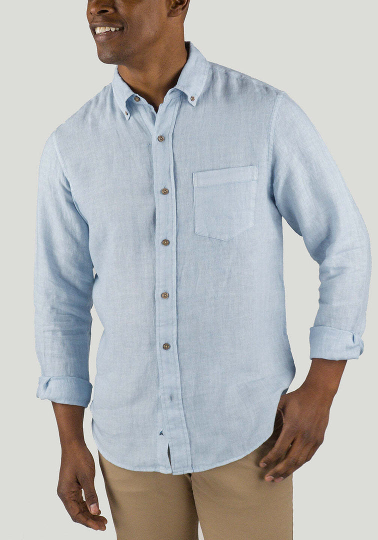 Casual Retro Printed Pullover Linen T Shirt 1