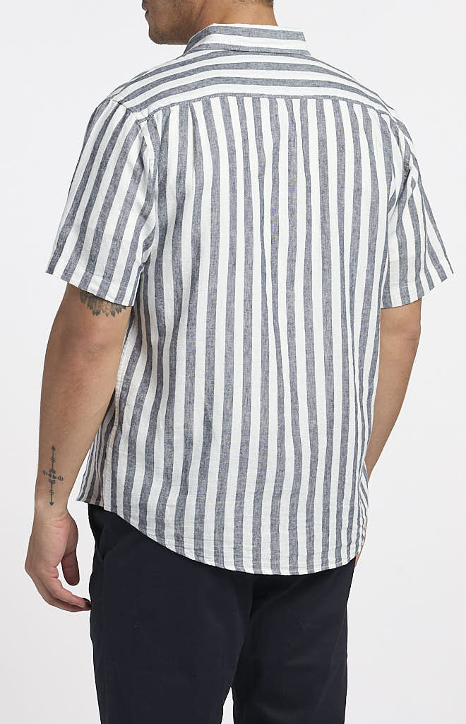 Navy/Natural Bold Stripe