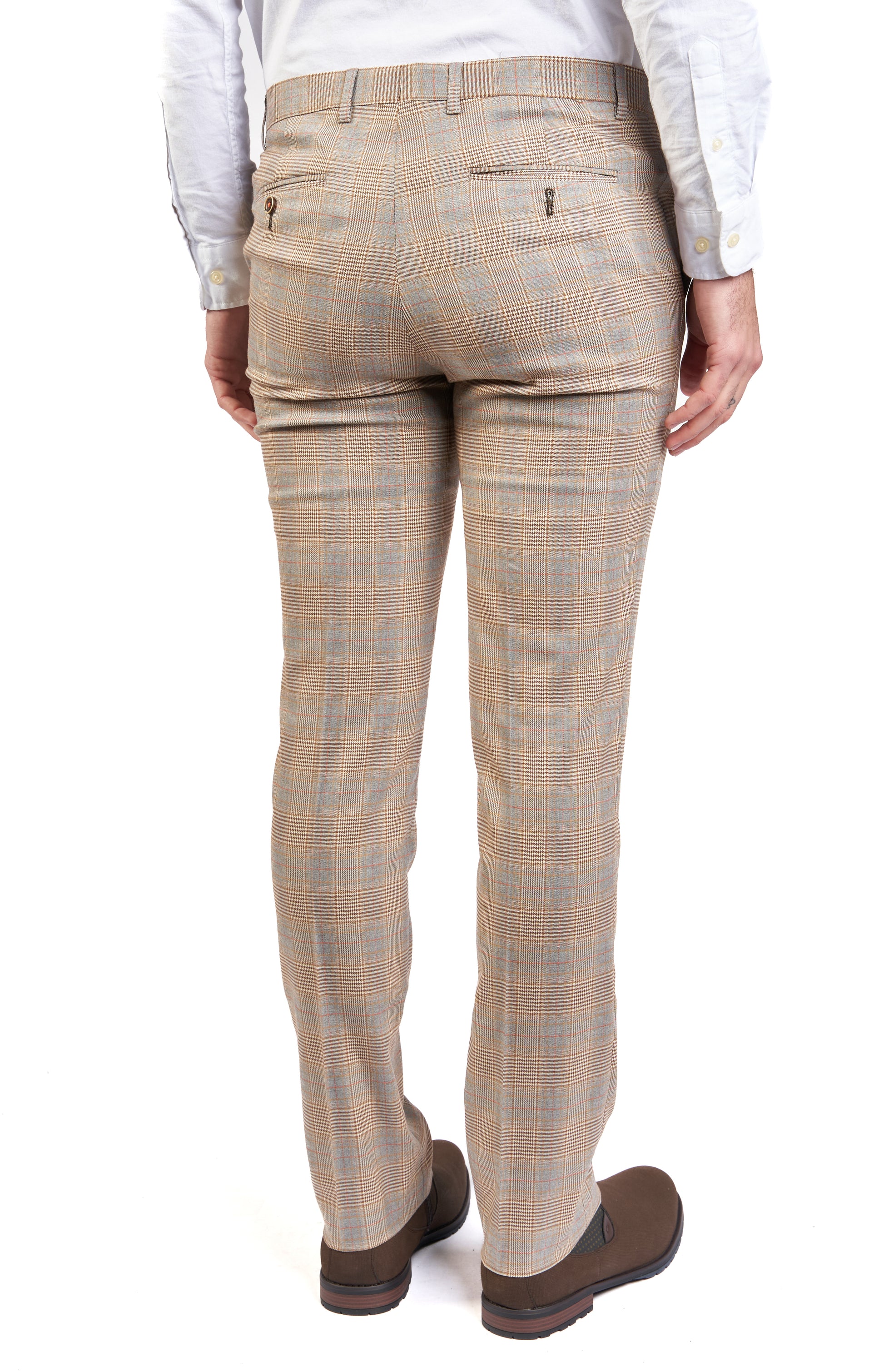 Tan Grey Plaid