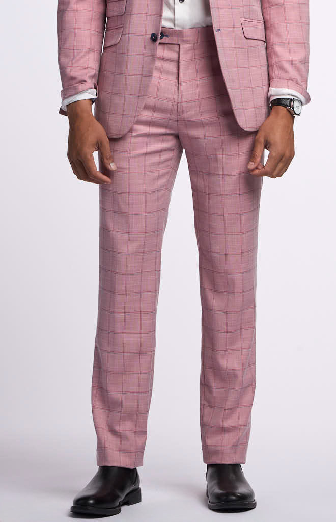 Paisley & Gray mens Downing Slim Fit Pant, 36Wx32L, Pink