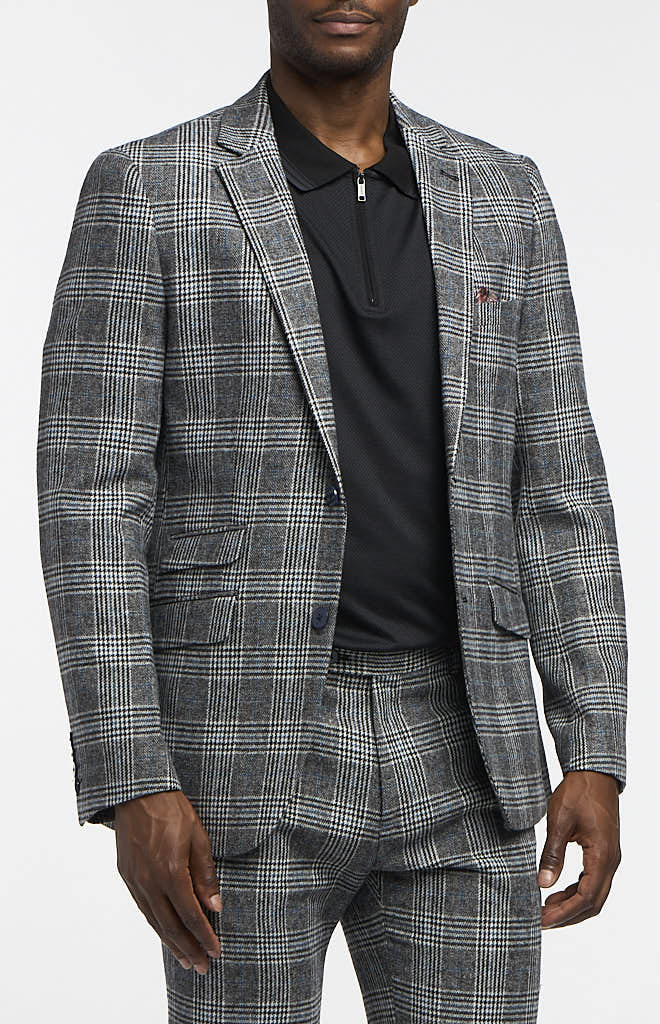 Black Arctic Blue Check