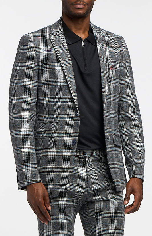 Black Arctic Blue Check