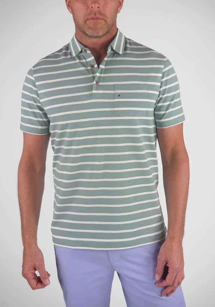 Tailor Vintage Airotec Sailor Stripe Stretch Polo StatelyMen