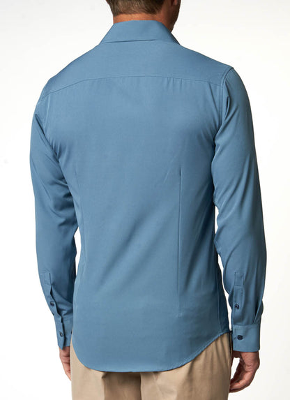 Brooklyn Brigade Dusty Blue Dress Shirt Stately Brooklyn Brigade Dusty Blue Dress Shirt Stately
