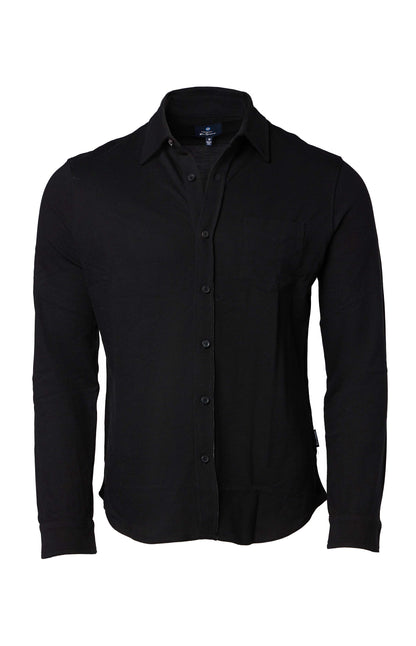 Ben Sherman Long-Sleeve Solid Pique Shirt
