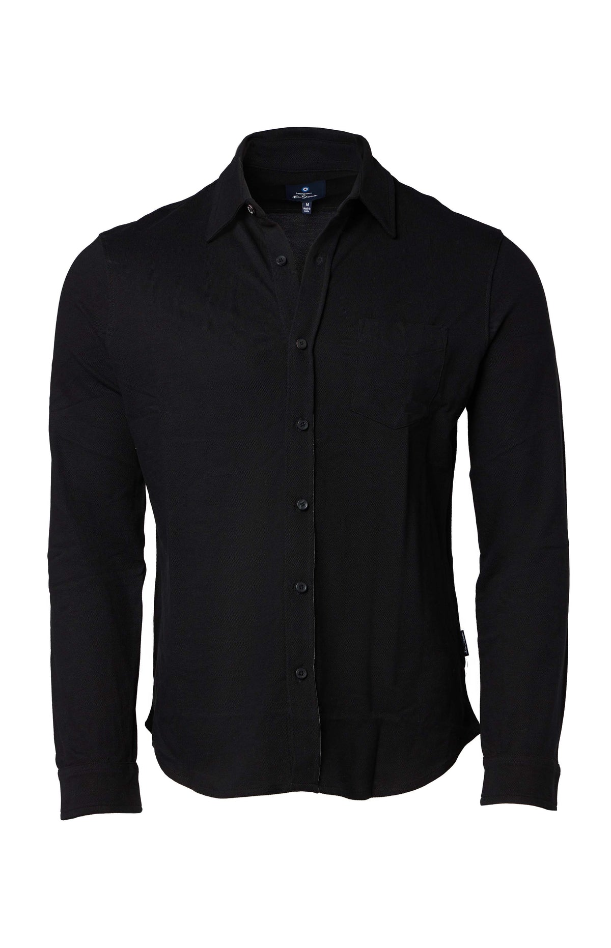 Ben Sherman Long-Sleeve Solid Pique Shirt – Stately