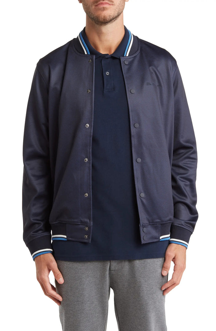 Ben Sherman Herringbone Track Jacket – StatelyMen