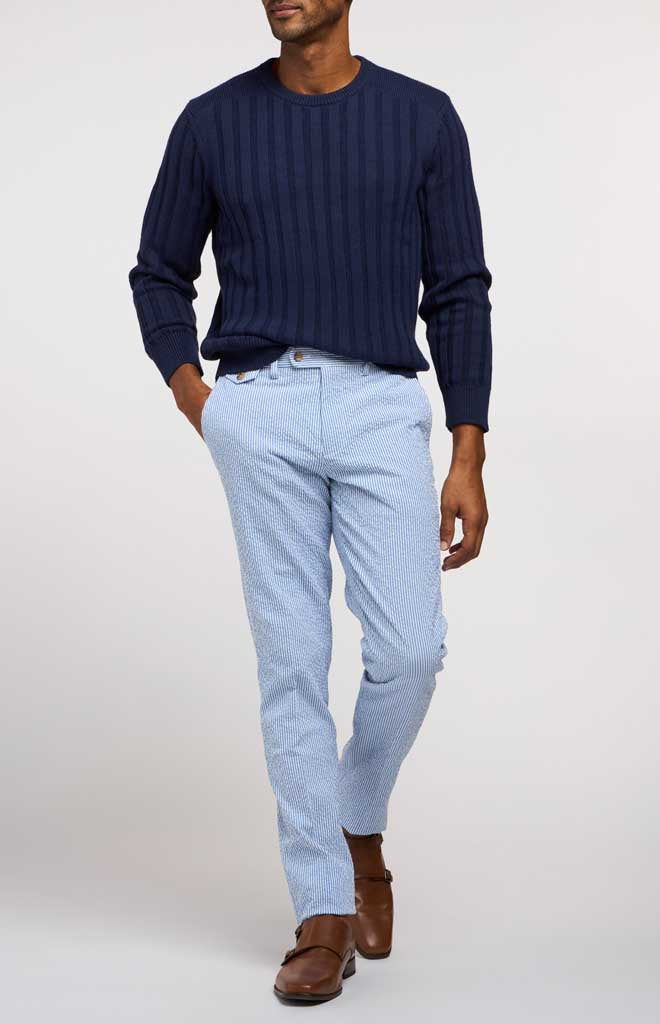 Blue Seersucker