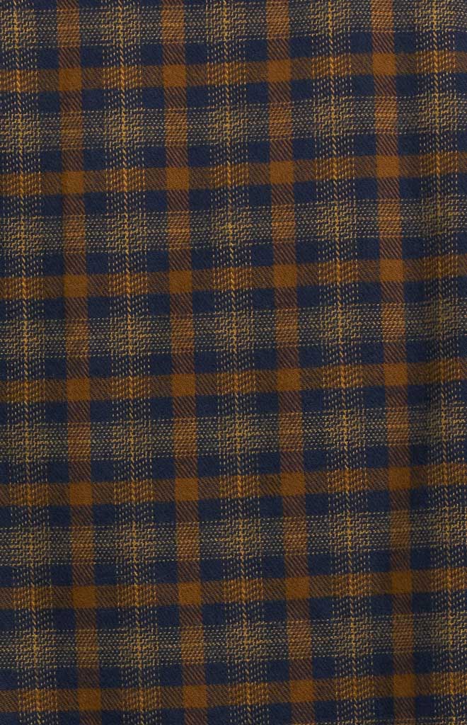 Brown Navy Plaid