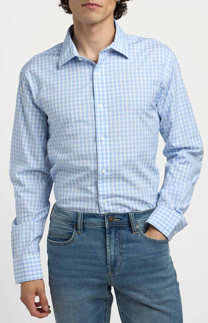Blue White Fleetwood Check