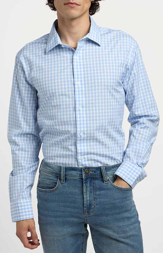 Blue White Fleetwood Check