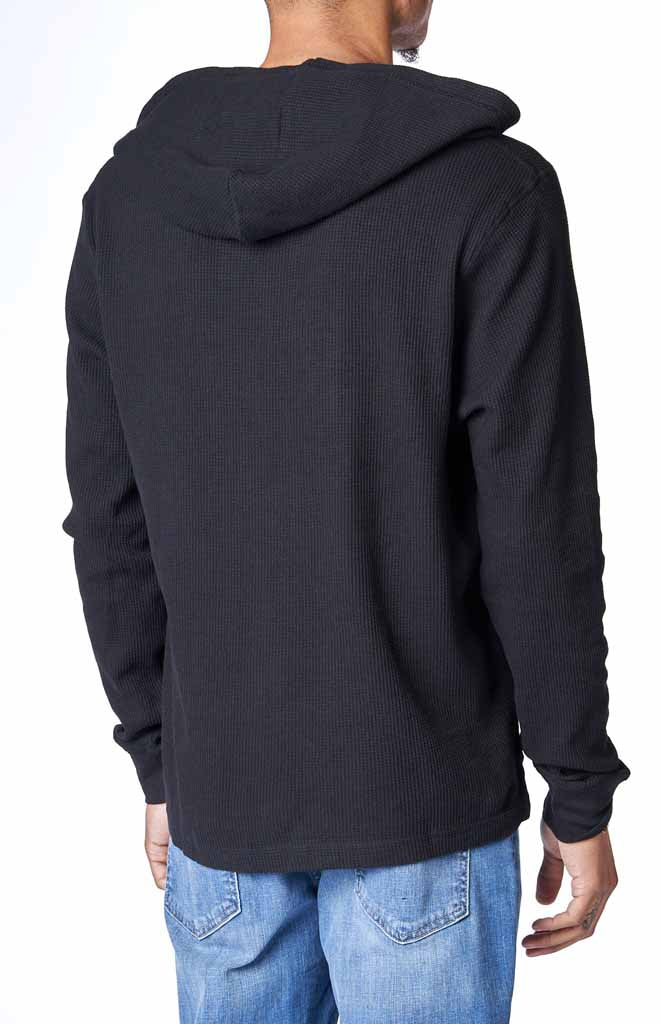 Hooded on sale waffle henley