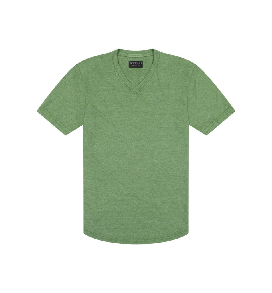 Goodlife Clothing Short-Sleeve Tri blend Scallop V-Neck – StatelyMen