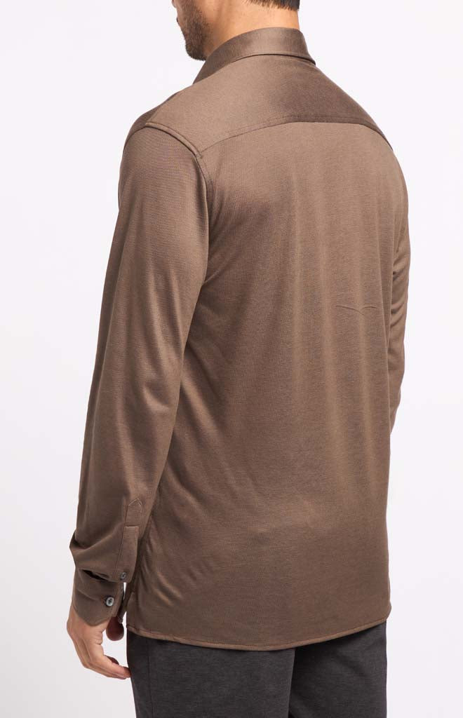 Garnet Two Button Long-Sleeve Polo