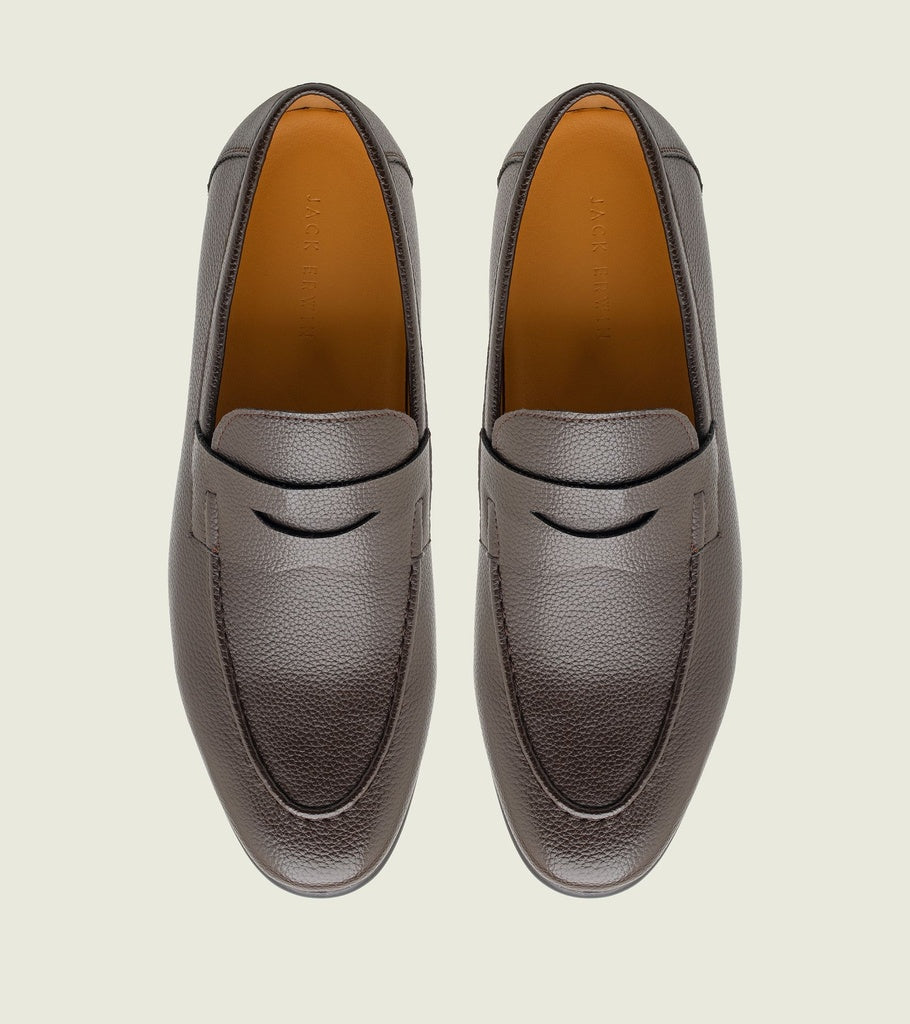 Brown Pebble Leather