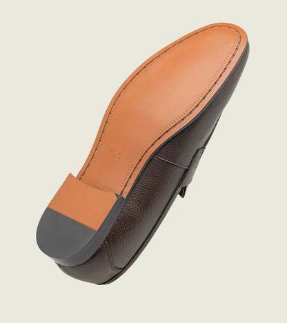 Brown Pebble Leather