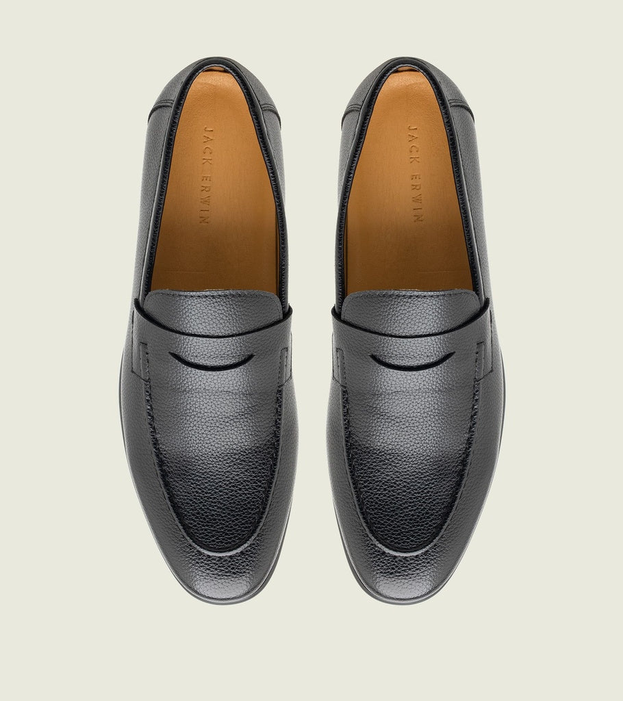 Black Pebble Leather