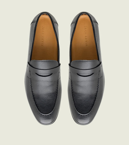 Black Pebble Leather