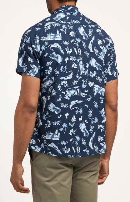 Navy Vacay Print