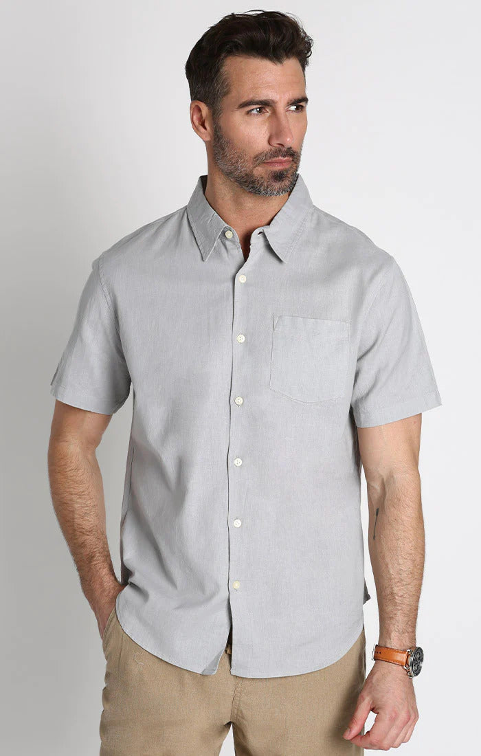 Jachs NY Nassau Short-Sleeve Linen Shirt – StatelyMen