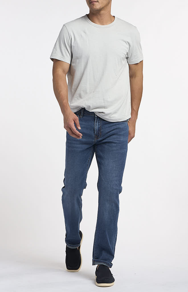 Liverpool Kennedy Straight Denim in Khaki Abstract Animal