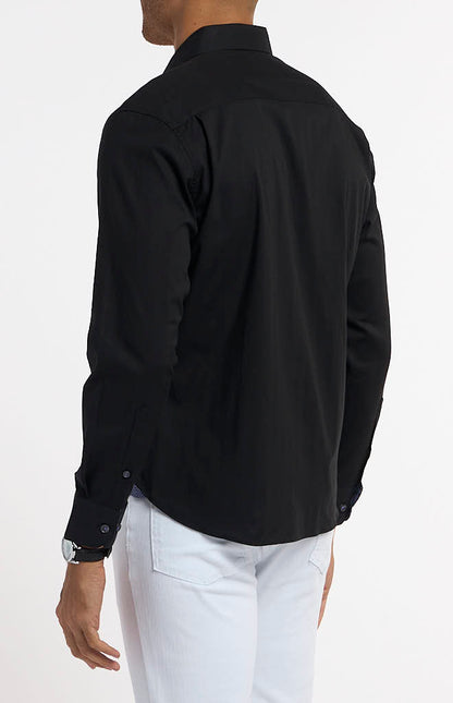 herringbone vs solid dress shirt Alexander Sport Shirt in Solid Yellow Herringbone L