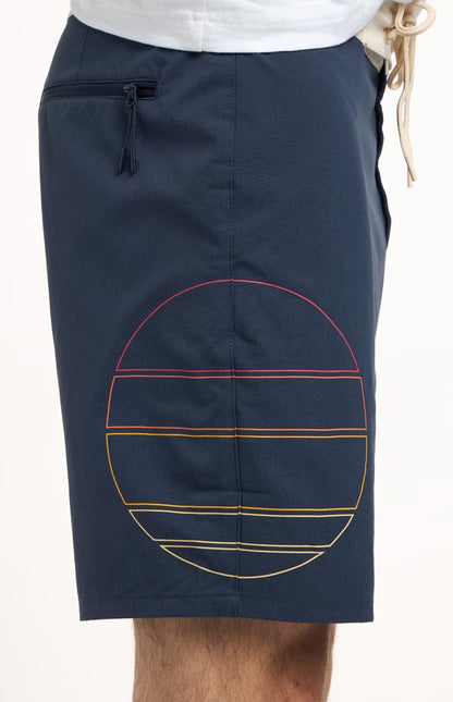Navy Sunset Icon
