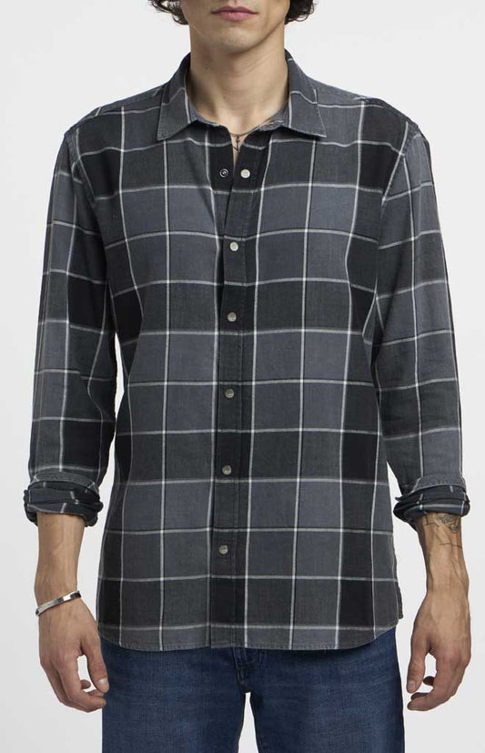 Black Indigo Check