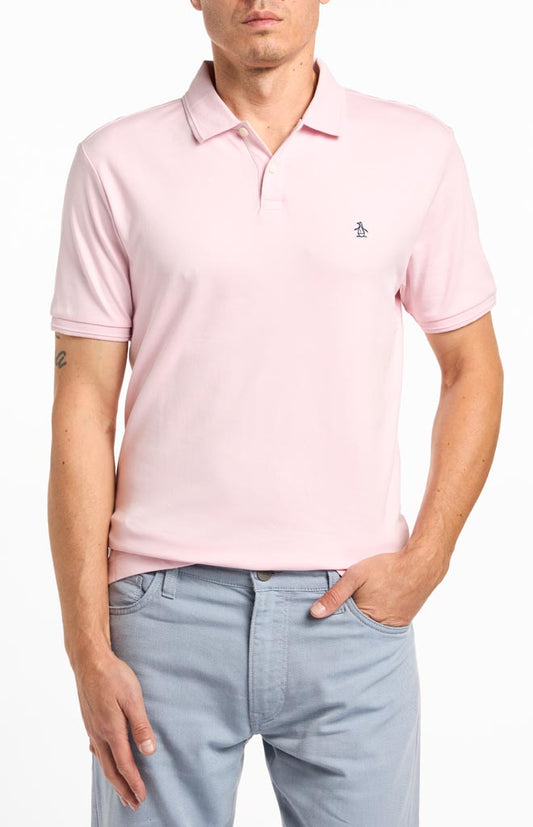Original Penguin Daddy Organic Interlock Short-Sleeve Polo