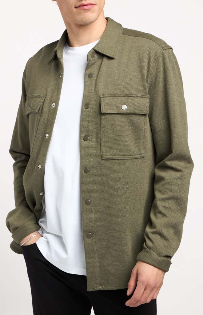 Report Collection Long-Sleeve Twill Overshirt – Stately Report Collection Long-Sleeve Twill Overshirt – Stately