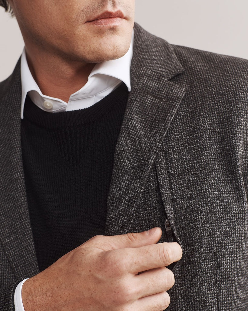 Black Herringbone