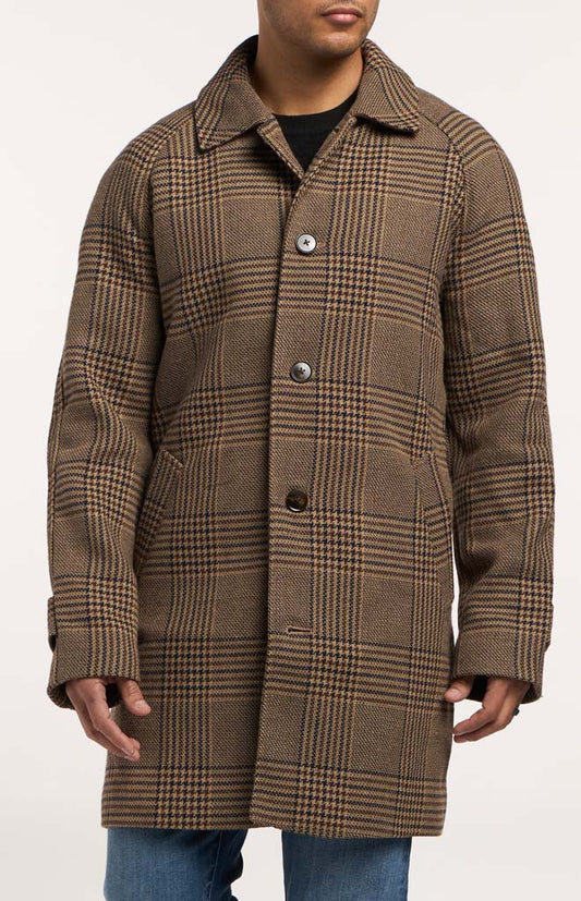 Brown Blue Glen Plaid