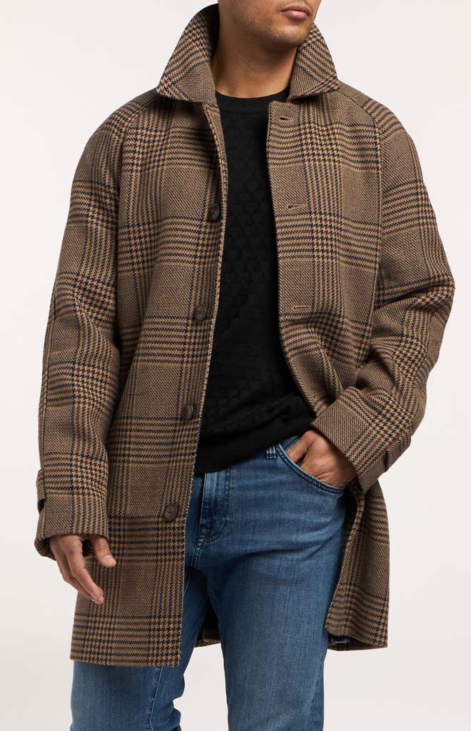 Brown Blue Glen Plaid