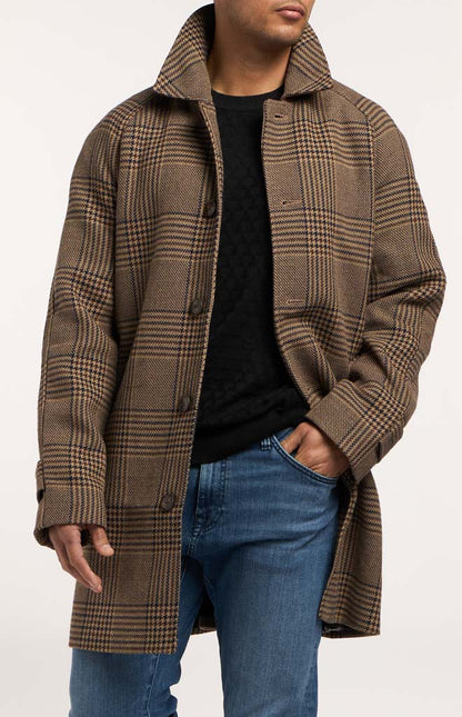 Brown Blue Glen Plaid