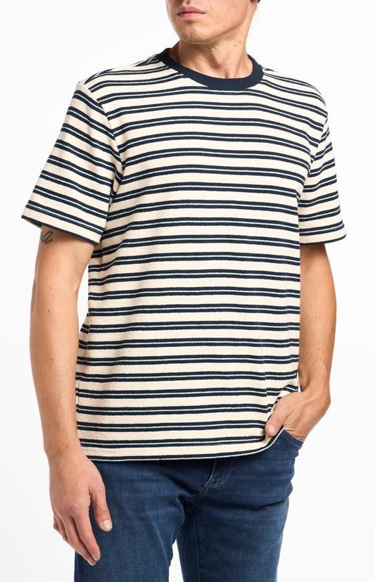 White Blue Stripe