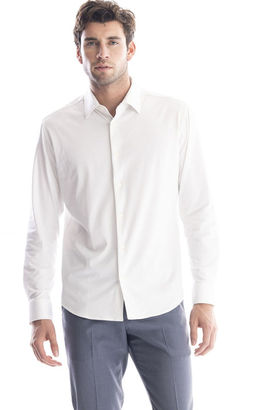 Soft Cloth Micro Dot Jersey Printed Dress Shirt
