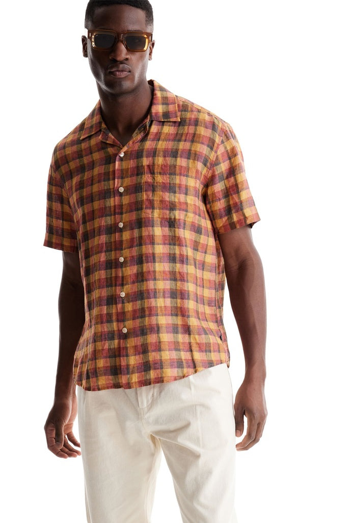 Golden Silverlake Sunset Plaid