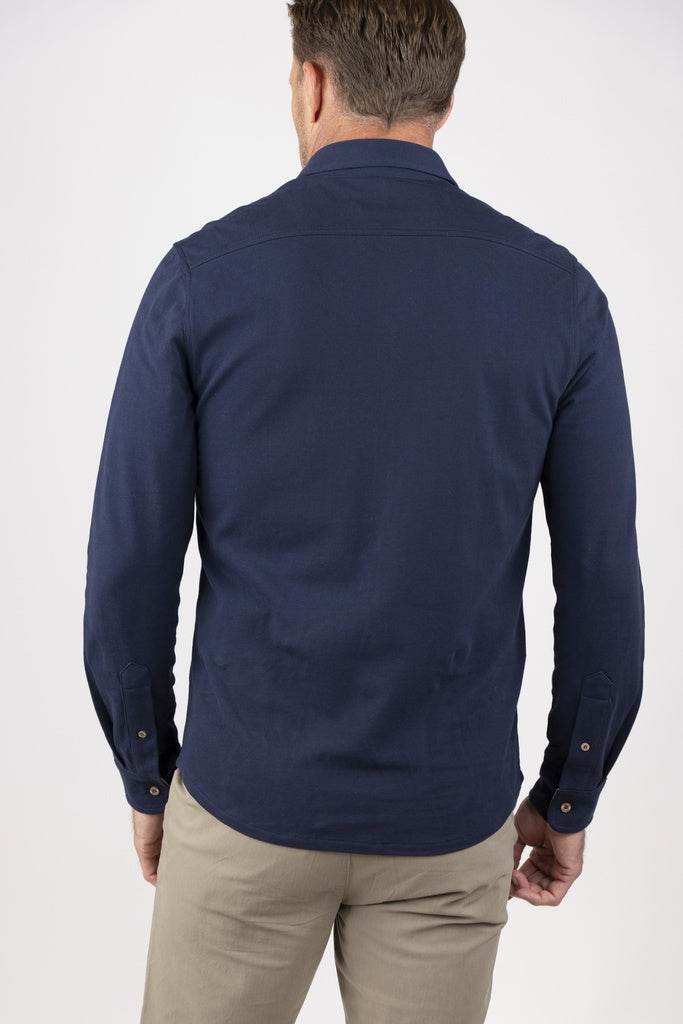 Navy Blazer Pique