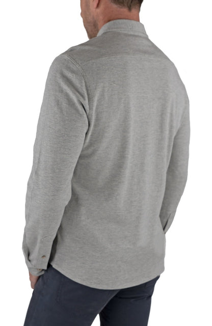 Grey Heather Pique